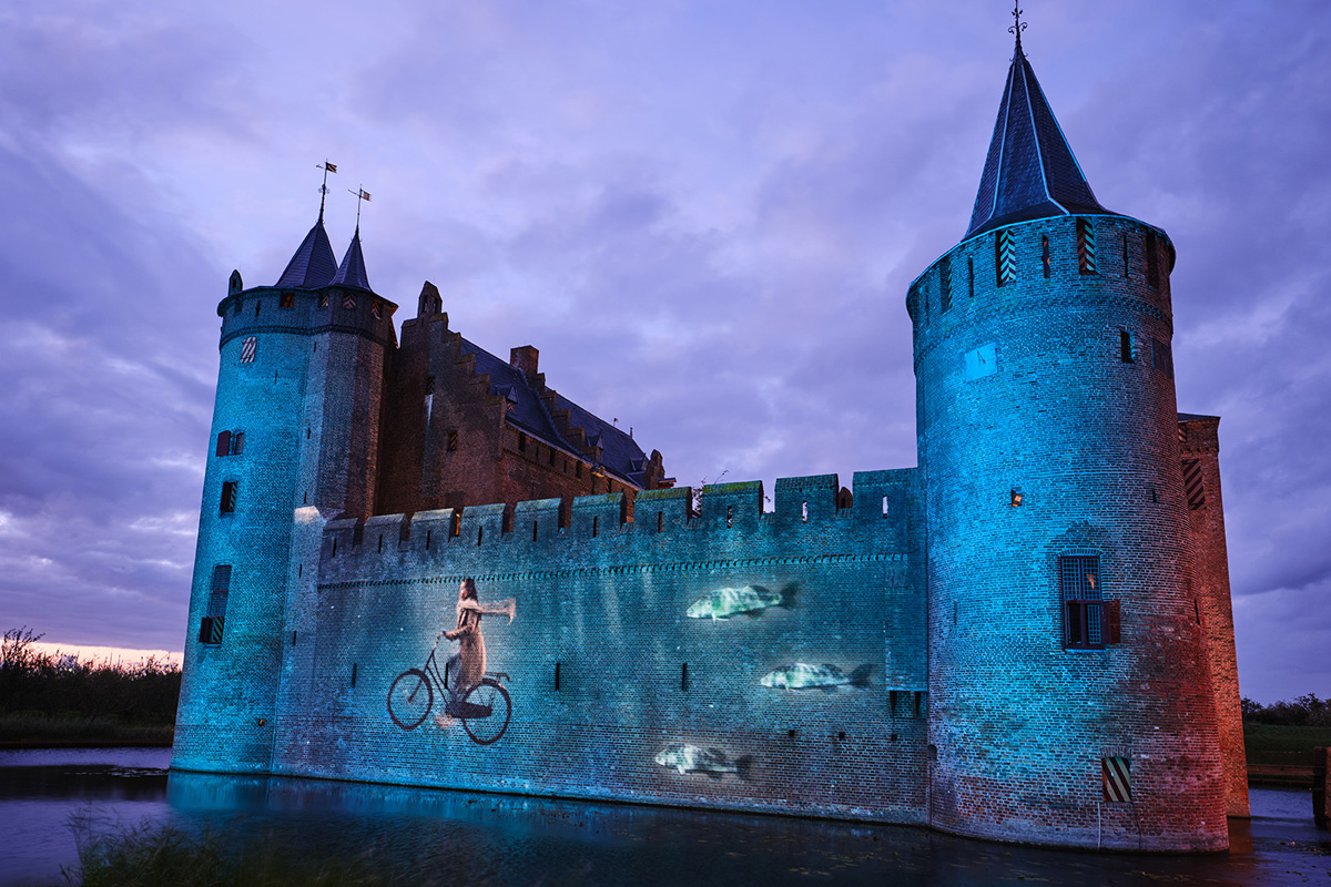 Muiderslot onder water